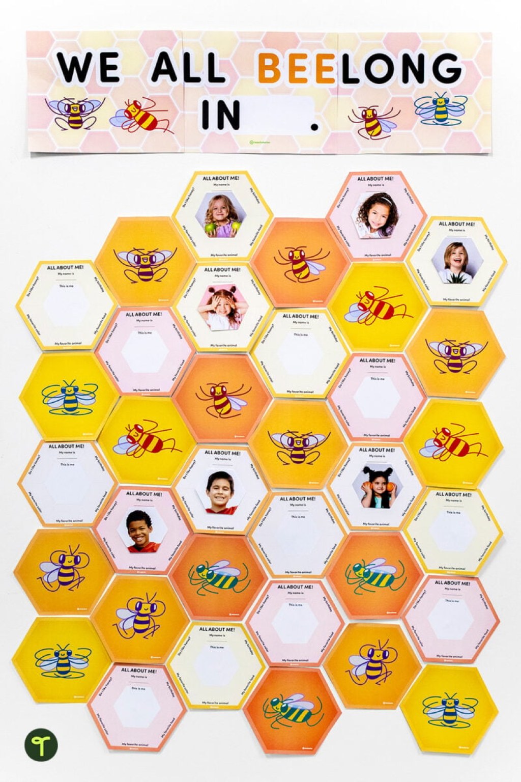 Picture of: All About Me – Beehive Bulletin Board Display  Teach Starter