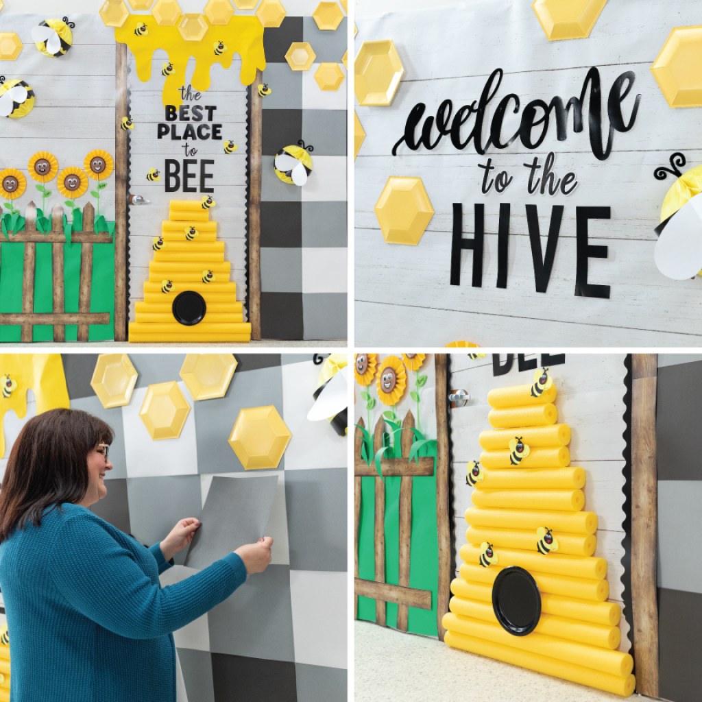 Picture of: Bee Classroom Door Décor Idea  Fun