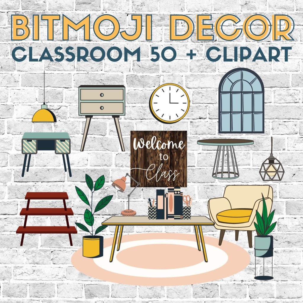 Picture of: Bitmoji Classroom Decor Virtual Classroom Digital Classroom  Etsy