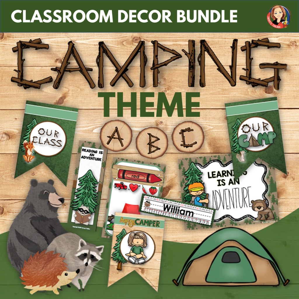 Picture of: Camping Theme Classroom Decor Editable – Etsy