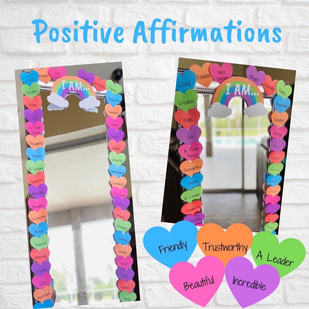 Picture of: Classroom Decor Positive Mirror Affirmations School – Etsy