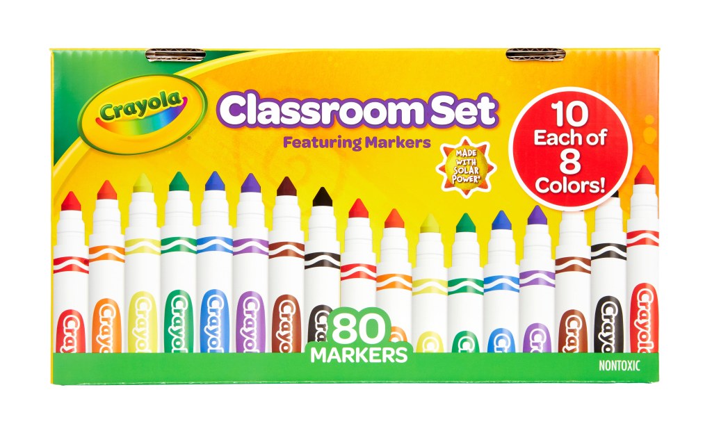 Picture of: Crayola Classroom Set Broad Line Art Markers,  Ct, Teacher Supplies,  Teacher Gifts