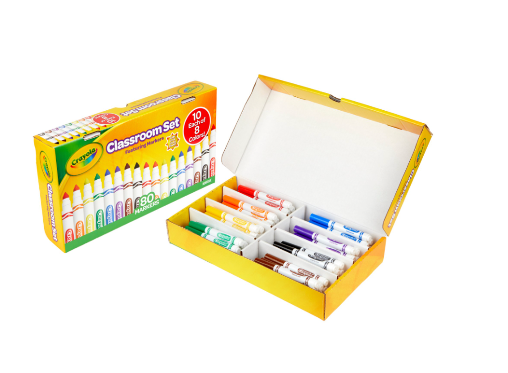 Picture of: Crayola Classroom Set Broad Line Art Markers, Teacher Supplies,  Count  #-77