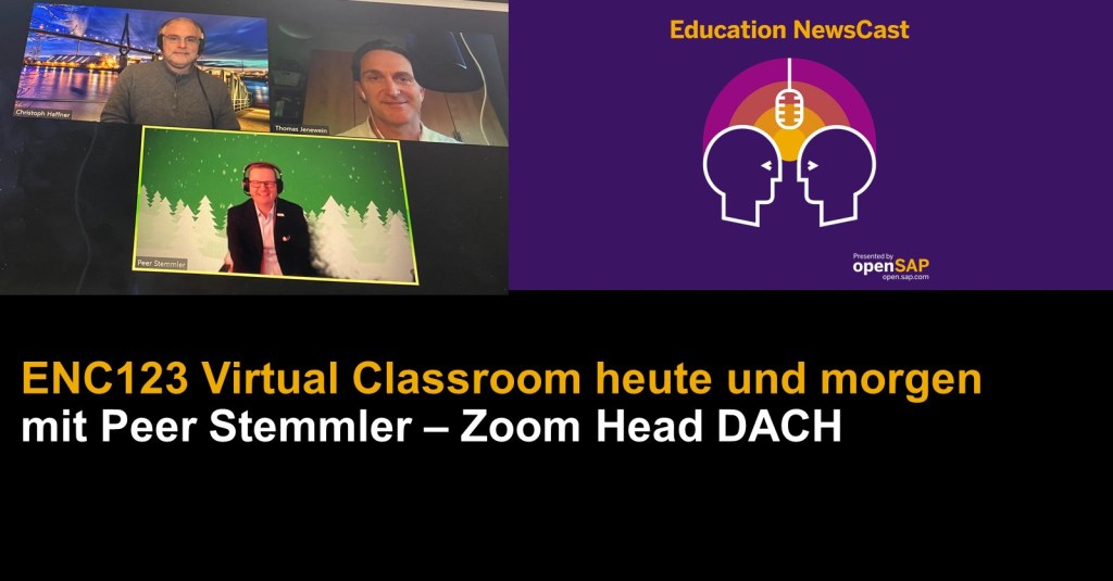 Picture of: ENC Virtual Classroom heute und morgen mit Peer Stemmler – Zoom