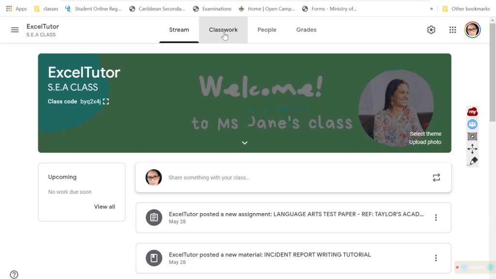 Picture of: fake submitting of google classroom assignments