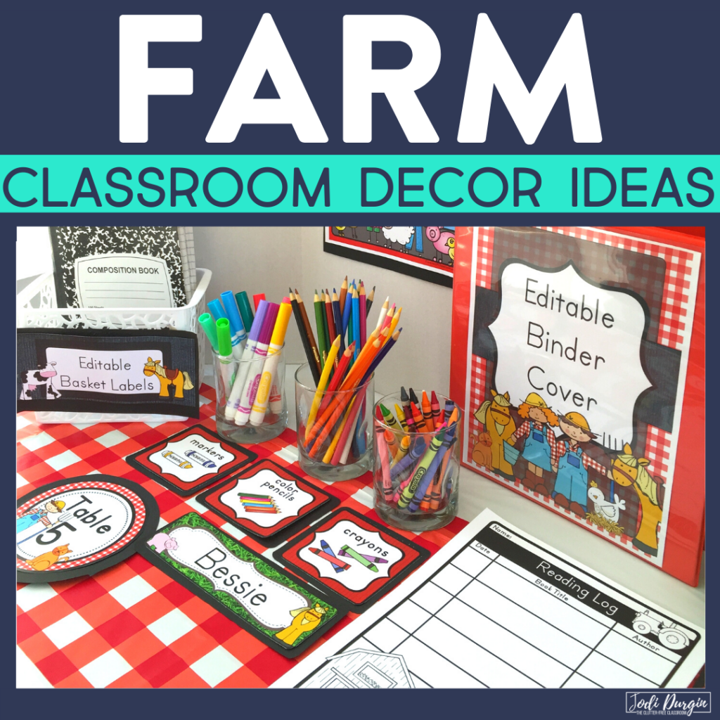 Picture of: Farm Classroom Theme Ideas for Elementary Teachers in