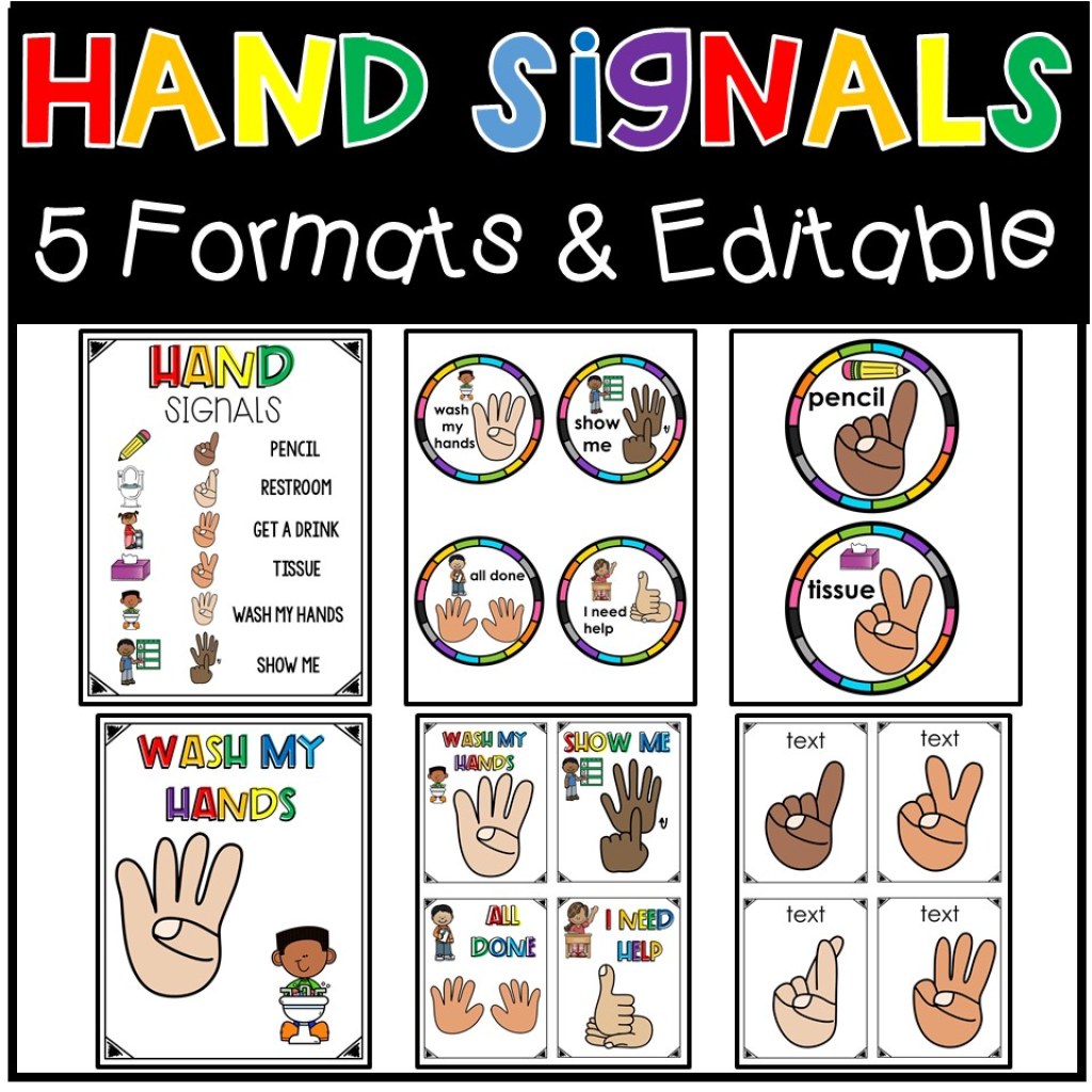 Picture of: Hand Signals Classroom Management