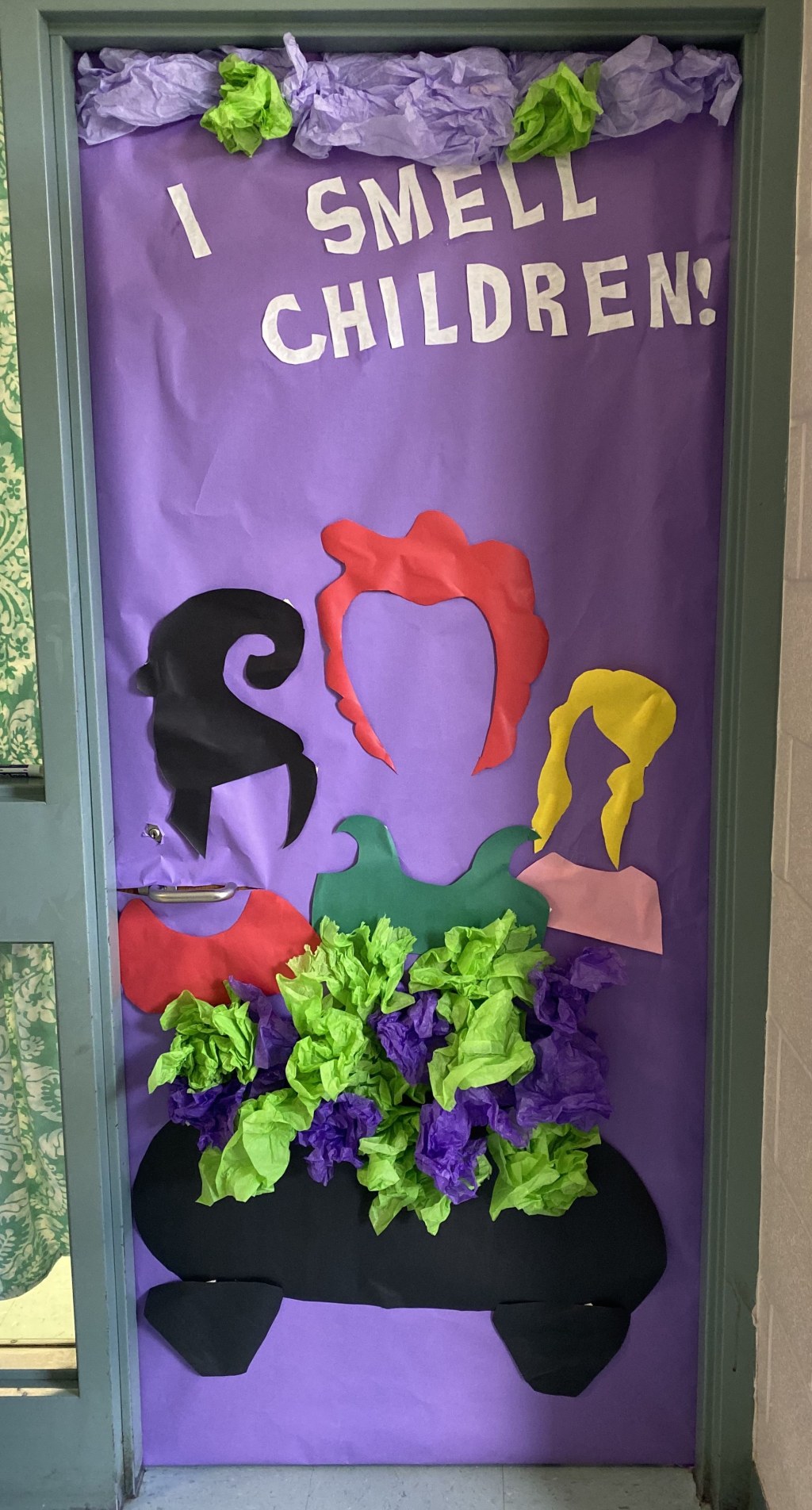 Picture of: Hocus Pocus classroom door for Halloween 🎃  Halloween classroom