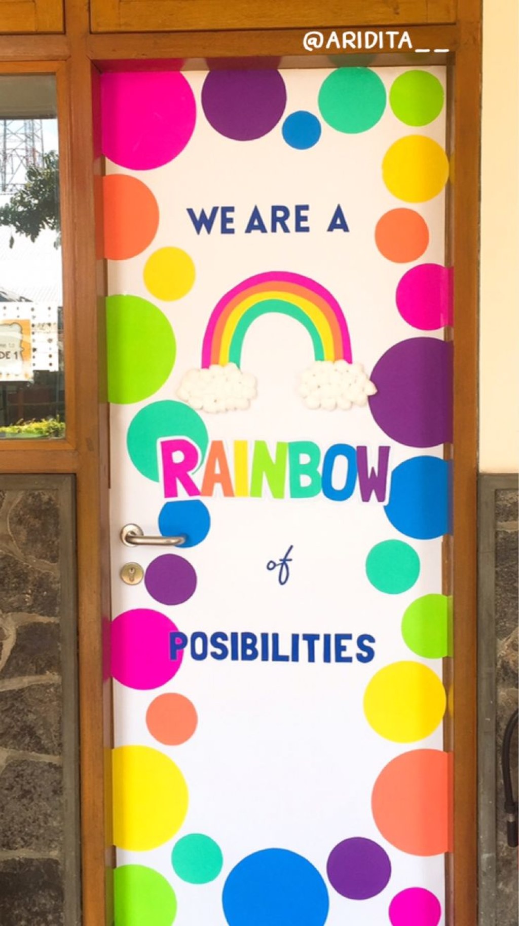 Picture of: Rainbow Door Display • Classroom Decoration by: Aridita Anggraini