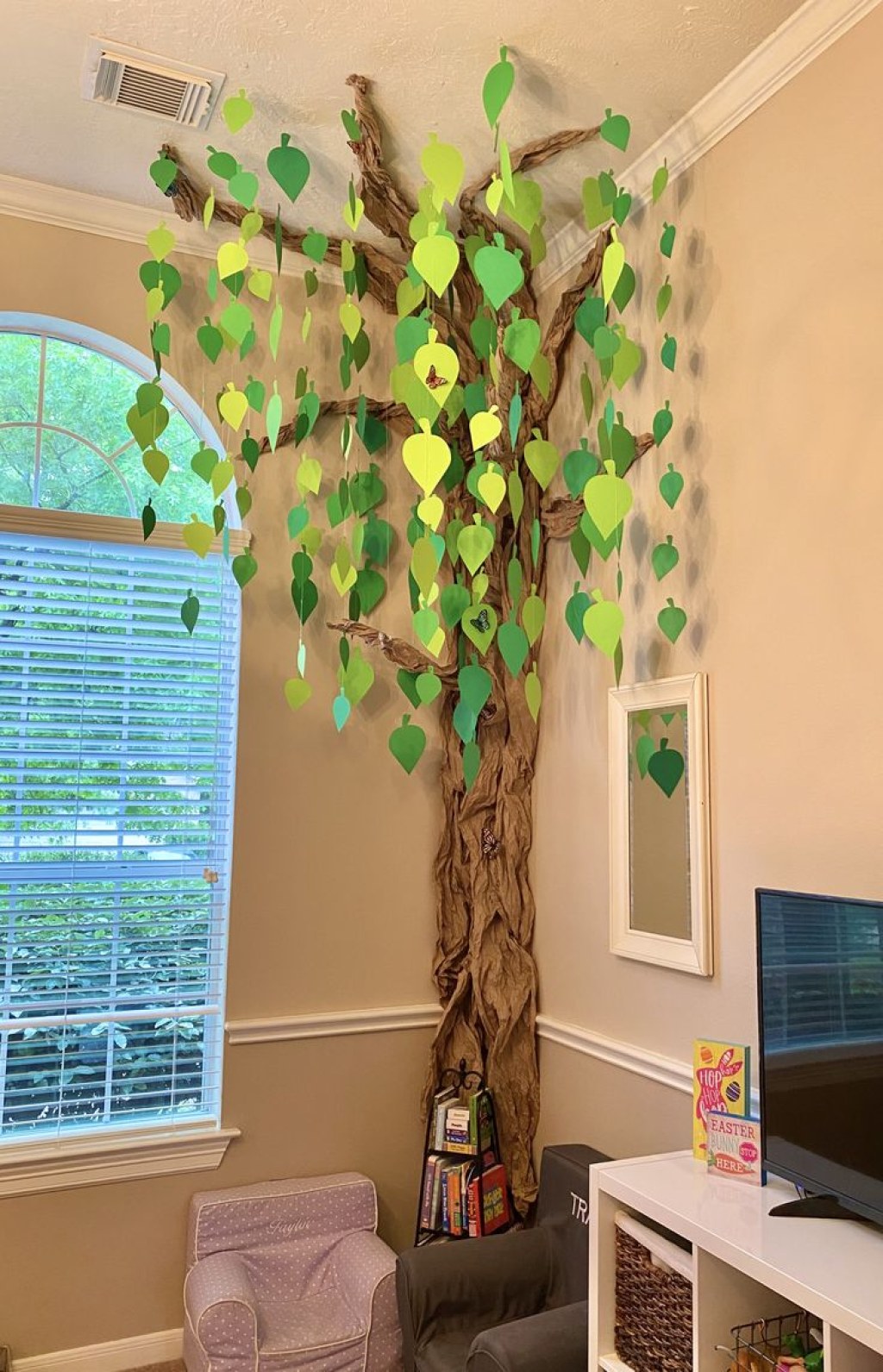 Picture of: Reading Corner Tree  Paper tree classroom, Classroom tree