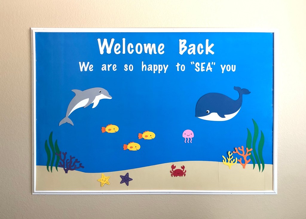 Picture of: Ready to Hang Ocean Bulletin Board Set Sea Themed Bulletin – Etsy