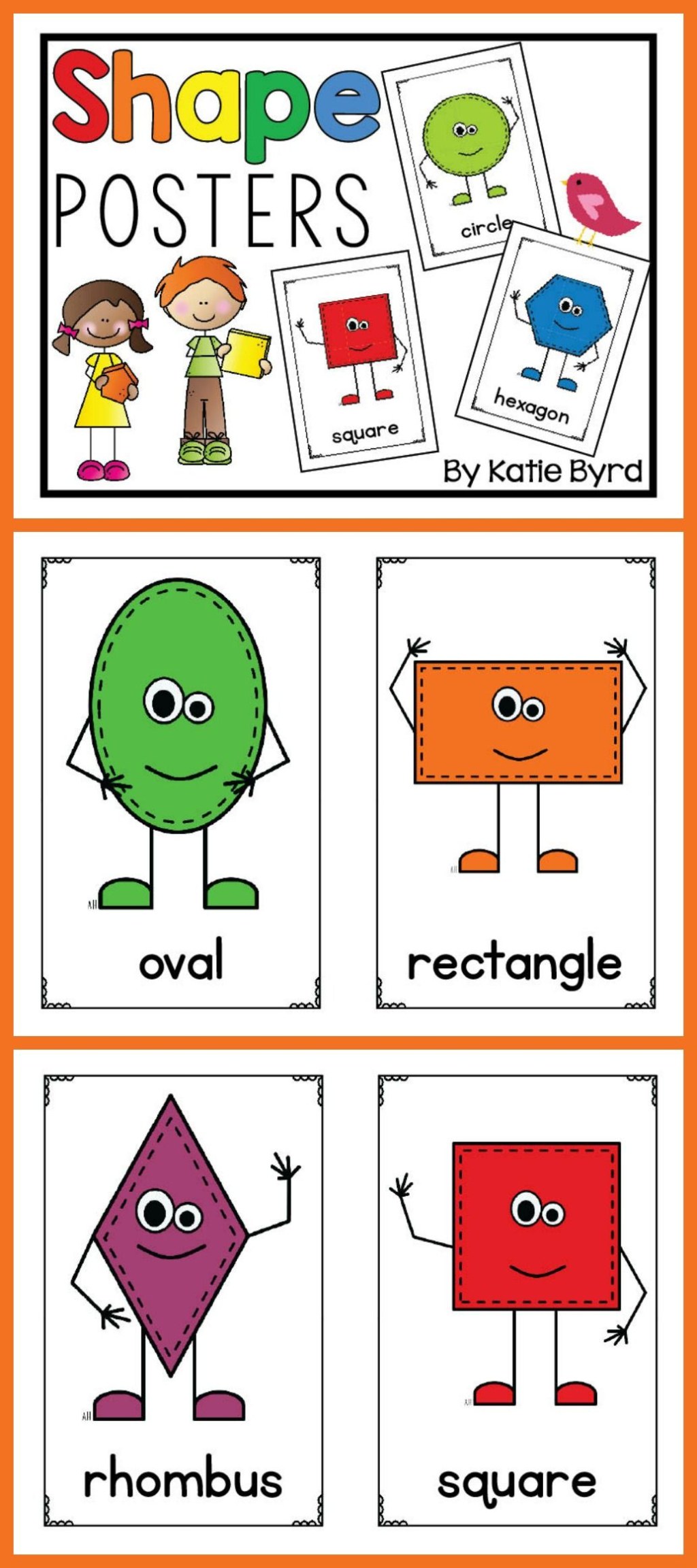 Picture of: Shapes Posters for Bulletin Boards and Classroom Decor  Shape