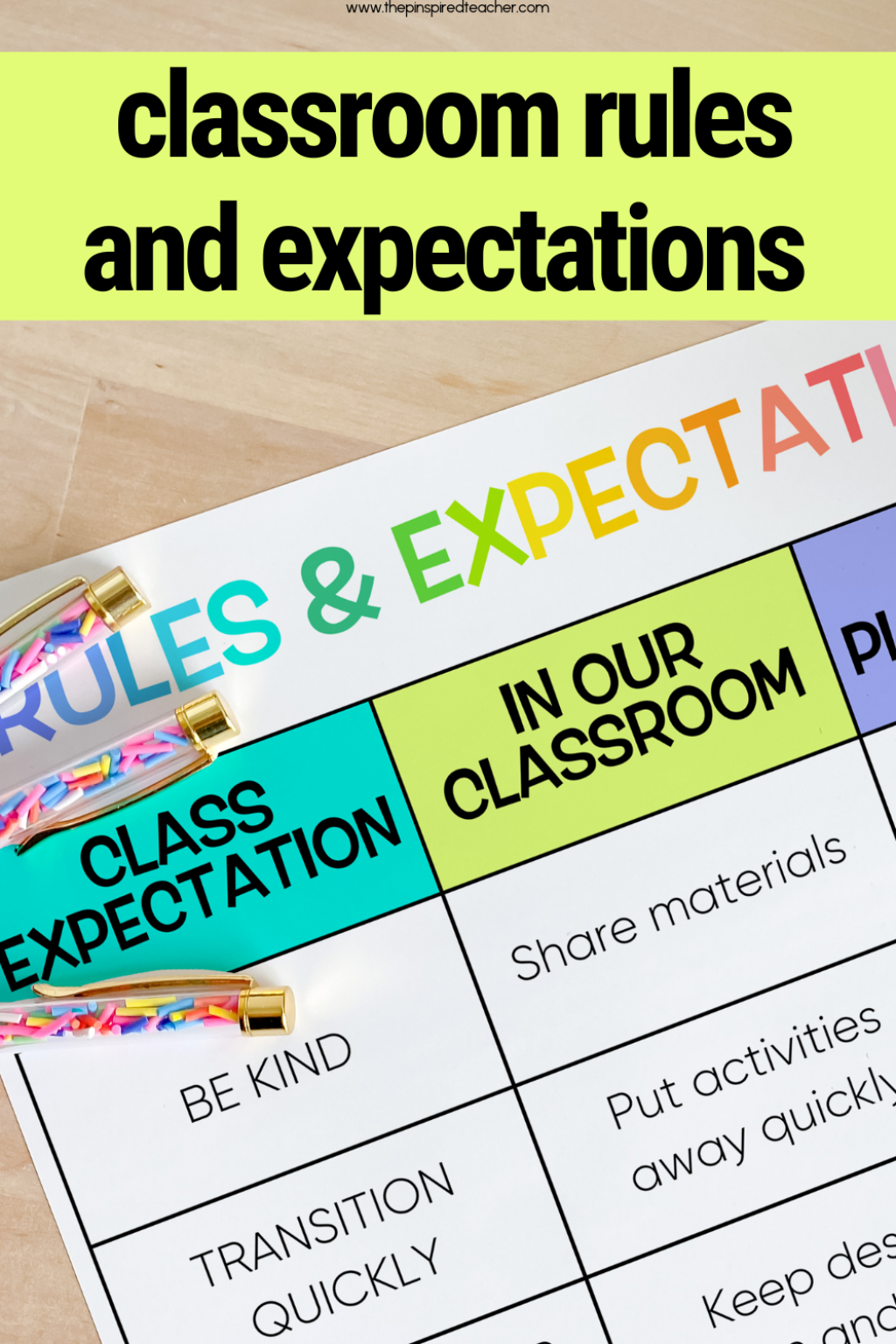 Picture of: Simple Kindergarten Classroom Rules and Expectations for Positive