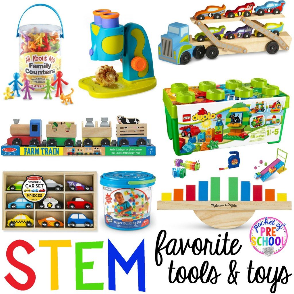 Picture of: STEM tools and toys for preschool, pre-k, and kindergarten