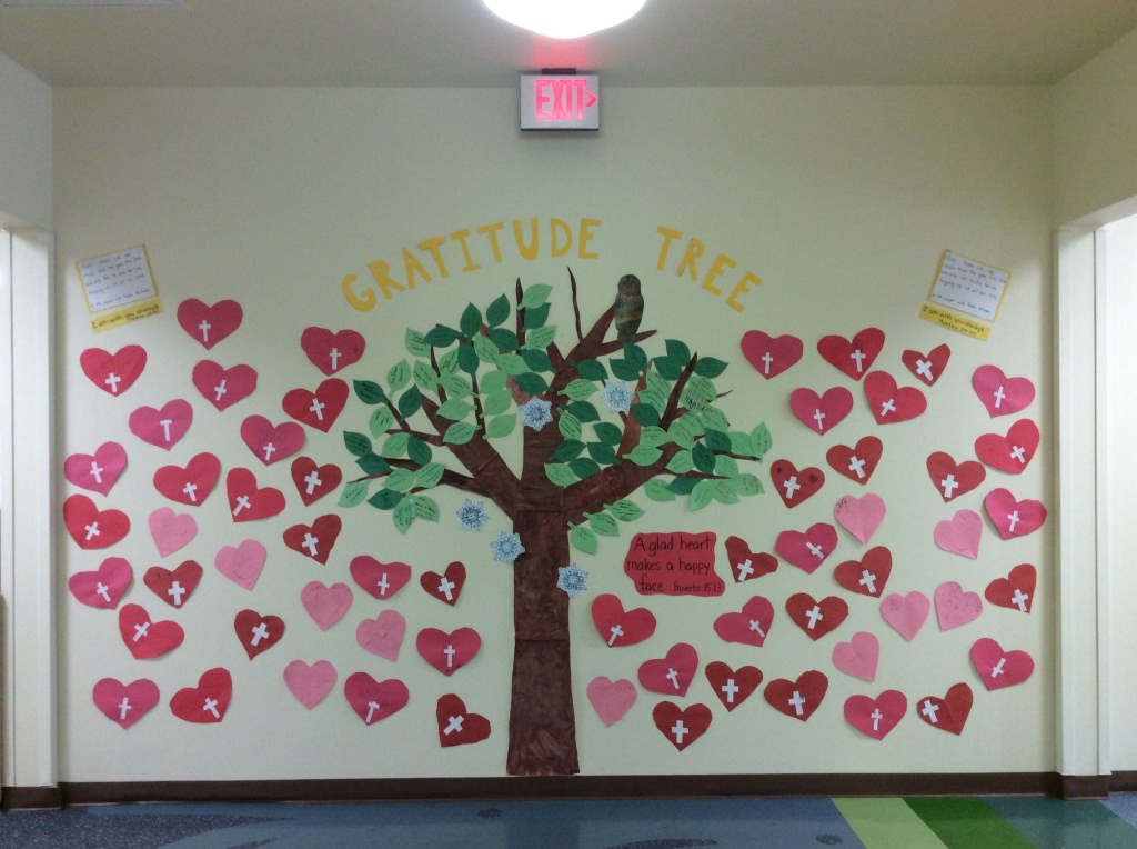 Picture of: VPK Students Create a Gratitude Tree  Trinity Lutheran School