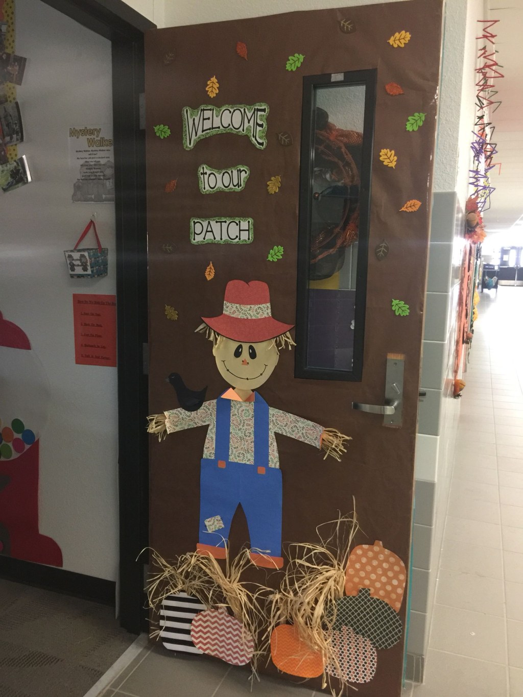Picture of: Welcome to our Patch! Fall door decor  Door decorations classroom