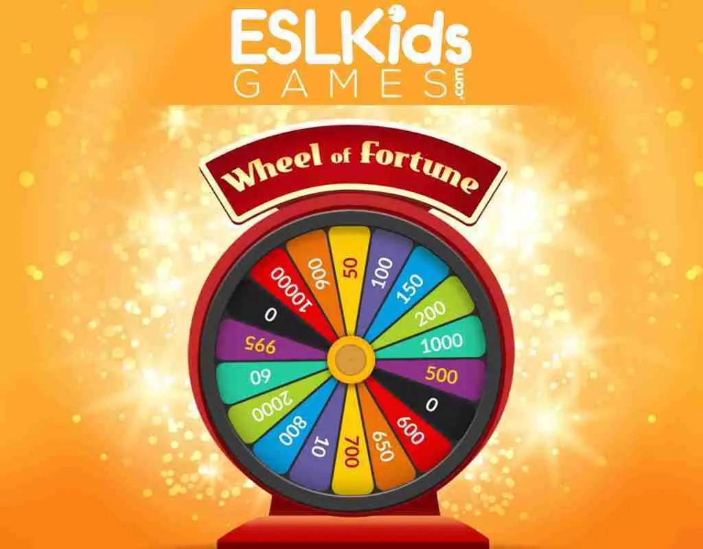 Picture of: Wheel of Fortune – ESL Kids Games
